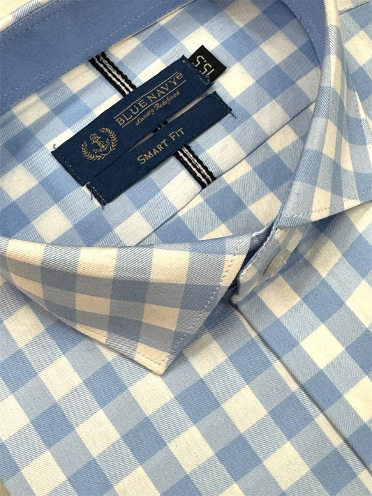Sky Blue Check Shirt