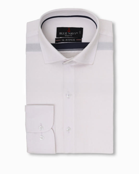 Off White Textured Shirt