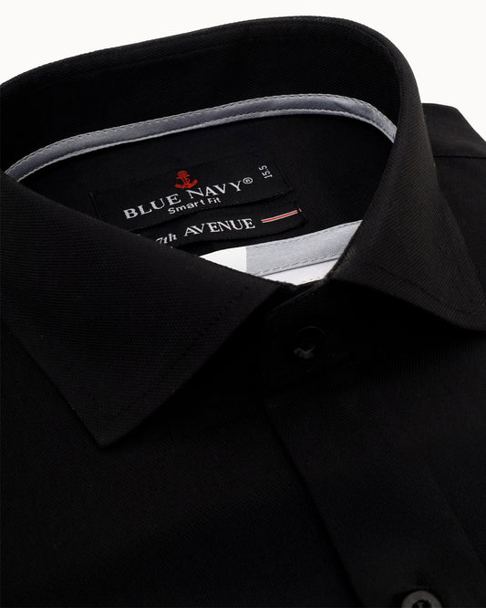 Black Textured Shirt