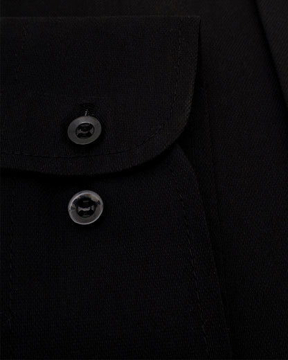 Black Textured Shirt