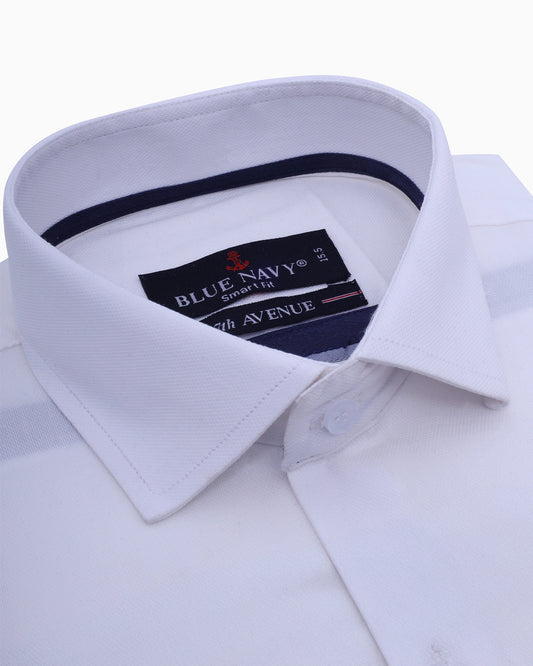 White Textured Shirt