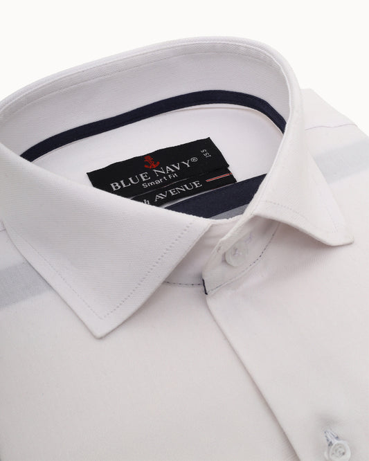 Off White Textured Shirt