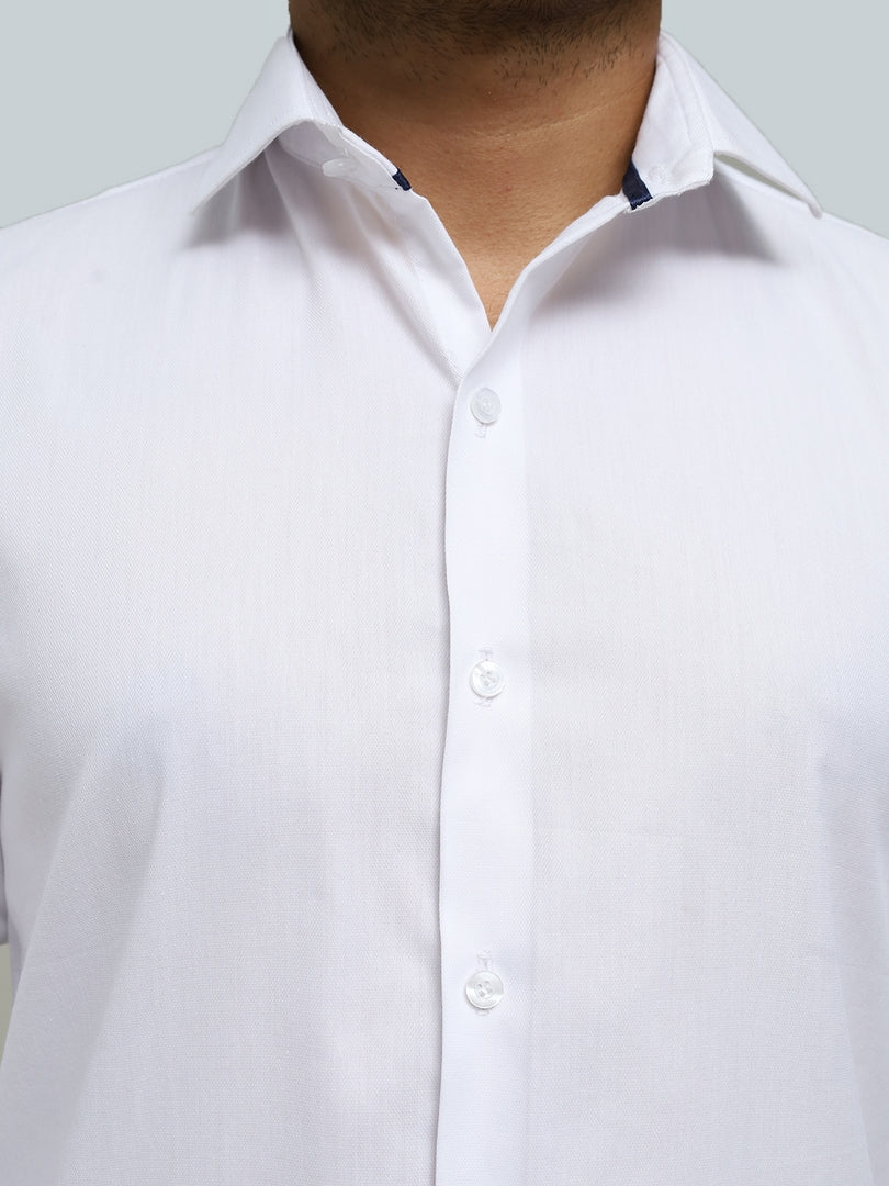 White Textured Shirt