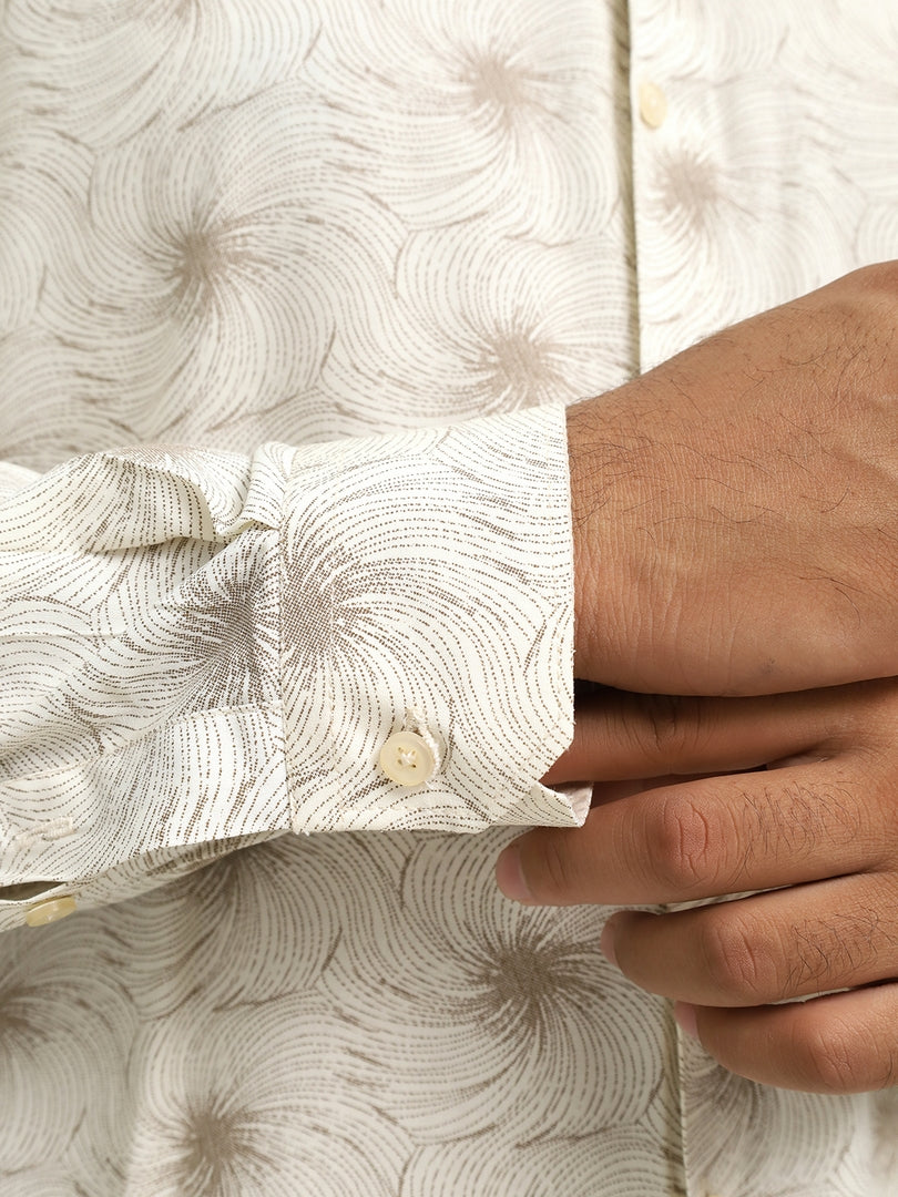 Sandstone Swirl Print Shirt