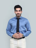 Blue Textured Shirt