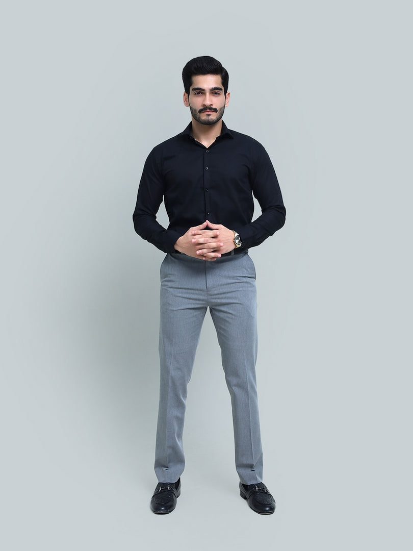 Black Textured Shirt