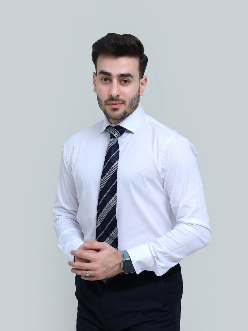 White Textured Shirt