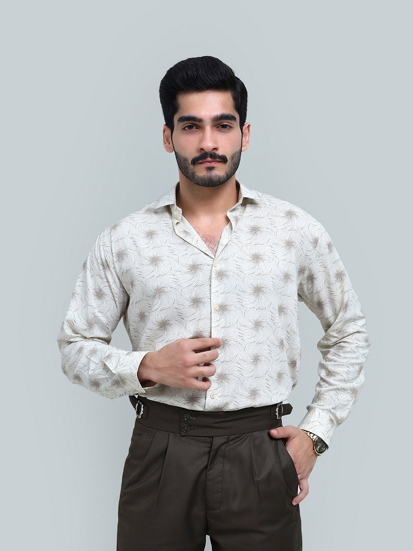 Sandstone Swirl Print Shirt